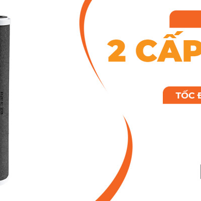 [Hàng chính hãng] Bộ lọc than nén 20" Kitz MOF500B2 (Than hoạt tính)