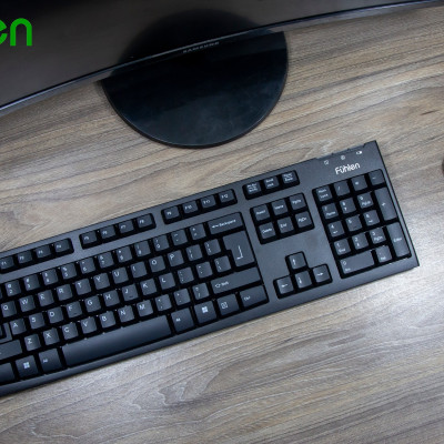 Bộ phím chuột máy tính không dây Fuhlen A150g, BH 24 tháng, Tặng kèm pin- Hàng chính hãng