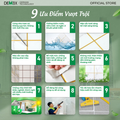 Combo 24 Chai Keo Chà Ron 2 Thành Phần - Keo Chít Mạch Chống Thấm, Không Chứa Chất Gây Ung Thư