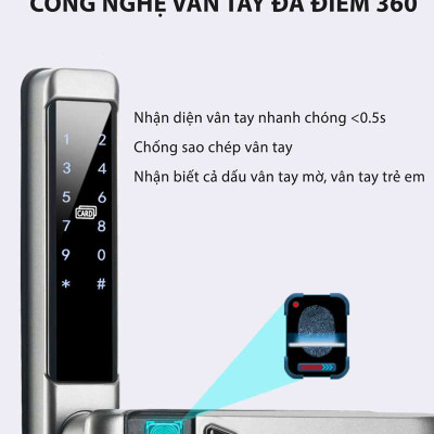 Khóa thông minh cửa nhôm Kitos KT-AL650 Plus