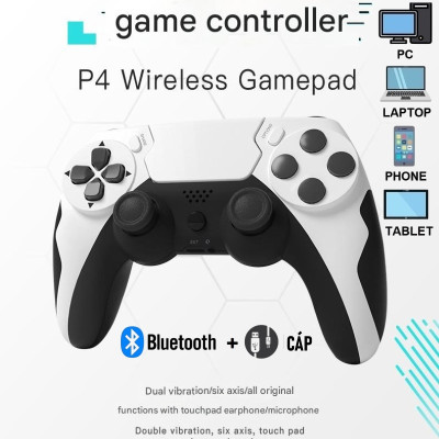 Gamepad Tay Game Không dây Bluetooth P48 cho máy tính , laptop , smartphone hàng nhập khẩu
