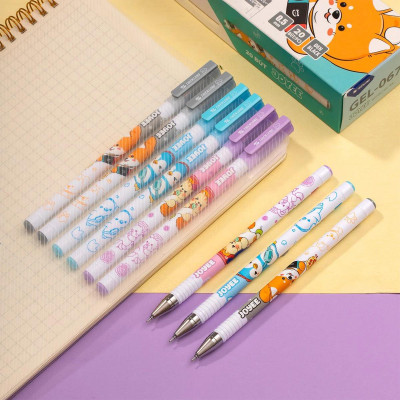 Hộp 20 Bút Gel Joyee - Thiên Long GEL-067 - Mực Khô Siêu Nhanh - Mực Tím