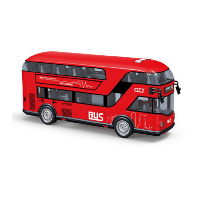 TOYSTAR - 666-29Q Mô hình Xe buýt hai tầng tỉ lệ 1:14  (KT 29x8x12cm)