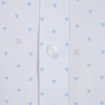 Áo sơ mi nam ngắn tay có túi có họa tiết hoa văn GENTITI by Thái Tuấn - 1C814HAKT521