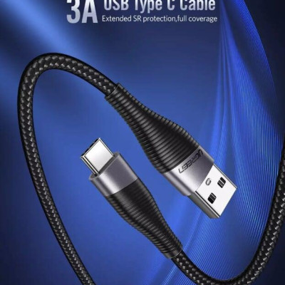 Ugreen UG60204ED022TK 0.5 Màu Xám Cáp USB-A sang Type C sạc nhanh - HÀNG CHÍNH HÃNG