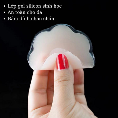 Hộp miếng dán ngực Silicon màu xanh 5 đôi
