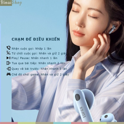 Edifier Lolli3 - Tai Nghe Bluetooth True Wireless, Qualcomm AptX, Snapdragon Sound , Bluetooth V5.3, Nhận Cuộc Gọi, Chống Ồn Tốt. Hàng chính hãng