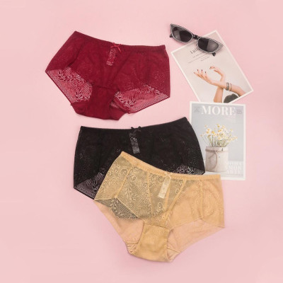 Quần Lót Nữ Lụa Cạp Cao Nâng Mông LUPERI LU3QL756 Co Giãn Thoáng Mát Kháng Khuẩn Khử Mùi Tốt
