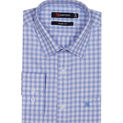 Áo sơ mi nam tay dài form suông Khatoco A1MD468T1-CNCR346-2505-D