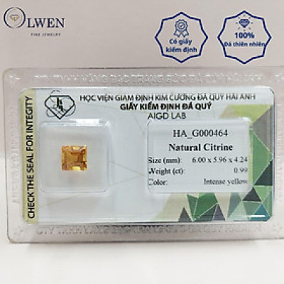Viên đá thạch anh vàng ( citrine ) thiên nhiên  HA_G000464