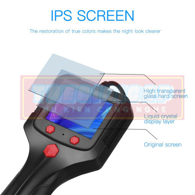 Camera Nội Soi Công Nghiệp Màn Hình 2.4 inch 1080P Kỹ Thuật Số Chống Nước IP67 Dây Cứng P100 - Hàng Nhập Khẩu