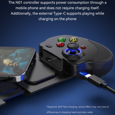 Gamepad Tay Game N01 gắn trực tiếp điện thoại ,  siêu nhạy , không độ trễ , sạc được cho điện thoại hàng nhập khẩu