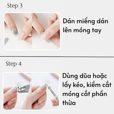 Set 34 Miếng Dán Móng Tay Chân Silicon Nhập Khẩu Hàn Quốc Silicon Bellaeve