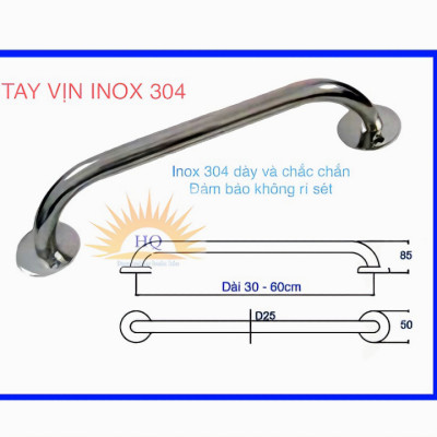 Tay vịn nhà tắm KG93 an toàn chống trơn trượt cho người lớn tuổi, người khuyết tật inox304 - Hàng chính hãng