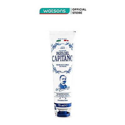 Kem Đánh Răng Pasta Del Capitano 1905 Làm Trắng Răng Whitening Toothpaste 75ml