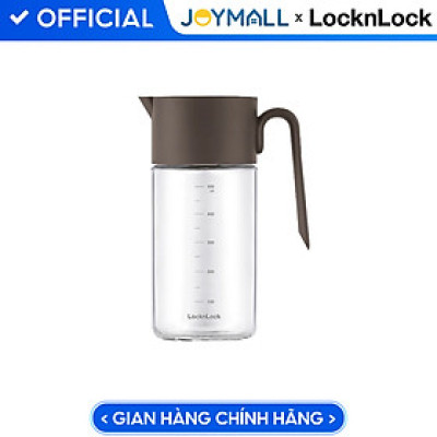 Bình đựng dầu ăn thủy tinh LocknLock 550ml CKO208, Hàng chính hãng, nắp mở tự động, miệng bình rộng, có tay cầm -JoyMall