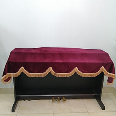 Khăn nhung phủ đàn piano điện cao cấp chống bụi chống xước sang trọng dành cho đàn điện