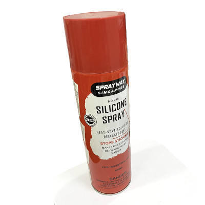 Chai xịt silicone dùng để bôi trơn khung in, bảng in, máy cắt vải, chi tiết máy móc và các loại máy cắt giấy SPRAYWAY SINGAPORE SS945