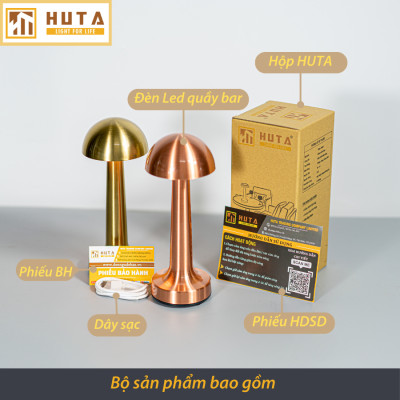 Đèn Led Quầy Bar Bàn Ăn Nhà Hàng HUTA RESNON Cảm Ứng Tích Điện USB Điều Chỉnh Ánh Sáng Vàng Trang Trí Quán Cà Phê Quán Bar