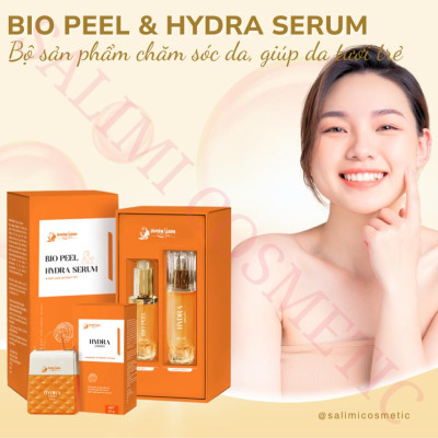 Bộ Sản Phẩm Chăm Sóc Da BIO PEEL & HYDRA SERUM Quyên Lara - Làm Mờ Các Vết Thâm, Sạm, Nám, Sáng Da