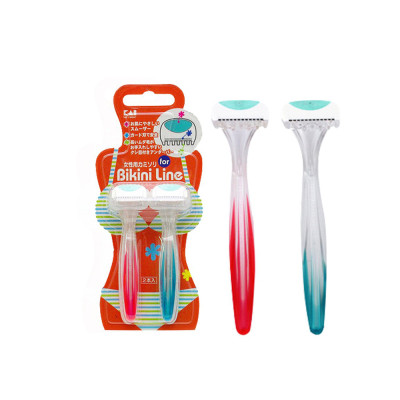 Set 02 chiếc Dao cạo vùng kín Kai Bikini Line - Hàng nội địa Nhật Bản 