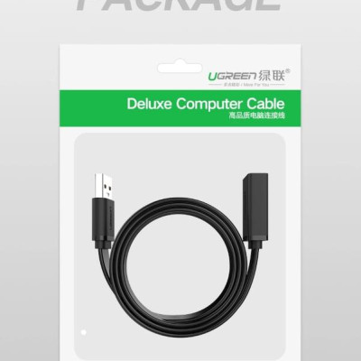 Ugreen UG30126US129TK 1.5M màu Đen Cáp tín hiệu nối dài USB 3.0 cao cấp - HÀNG CHÍNH HÃNG