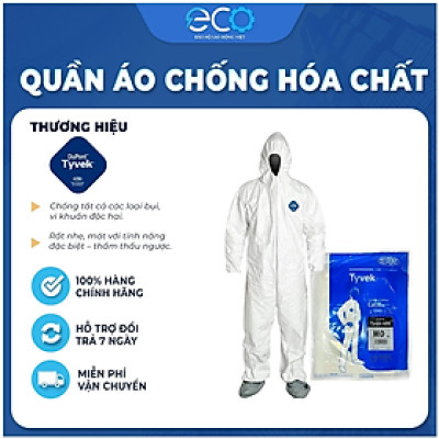 Bộ quần áo chống hóa chất Dupont Tyvek 400 chính hãng