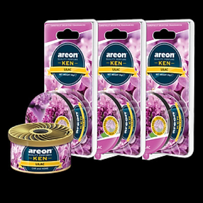 Sáp thơm ô tô hương hoa tử đinh hương – Areon Ken Lilac (NHẬP KHẨU BULGARIA)