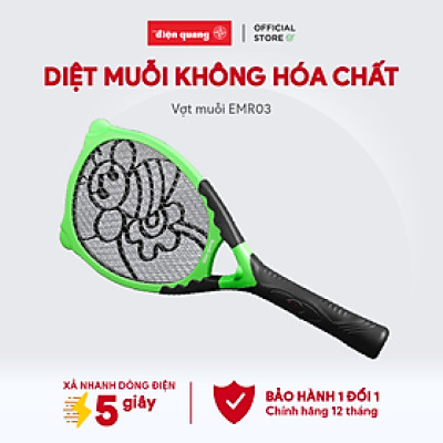 Vợt Muỗi Điện Quang ĐQ EMR03 BLG - Đen Phối Xanh