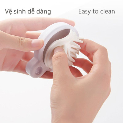 Lược Gội Đầu Bằng Silicon, Mát Xa Da Đầu, Giảm Rụng, Kích Thích Mọc Tóc, Tiện LợI - HÀNG LOẠI 1- CHÍNH HÃNG MINIIN