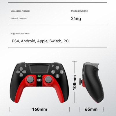 Gamepad Tay Game Không dây Bluetooth P08 cho máy tính - điện thoại - máy game Console hàng nhập khẩu