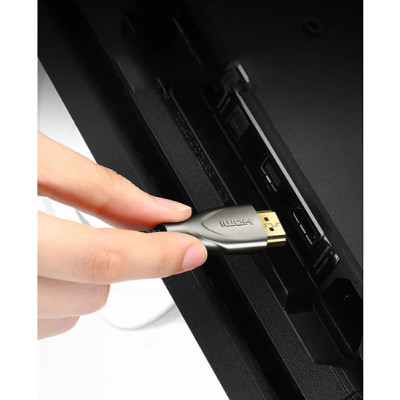 Cáp HDMI 2.0 Carbon chuẩn 4K@60MHz mạ vàng cao cấp dài 1.5m UGREEN 50107 - Hàng Chính Hãng