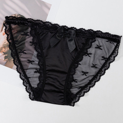 Combo 5 quần lót nữ phi lụa phối ren Voronin Q8234 – Mềm mịn, sexy, co giãn 4 chiều