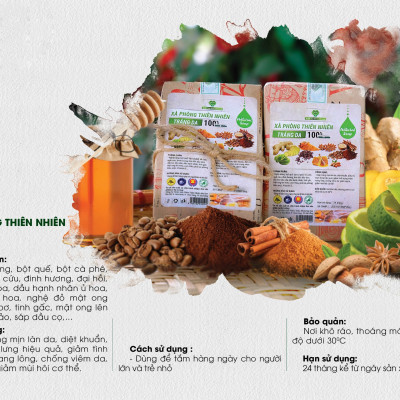 XÀ PHÒNG TRẮNG DA, GIẢM MỤN LƯNG THIÊN NHIÊN MẸ KEN -Giảm sần da, Ngừa mụn lưng, sạch cơ thể