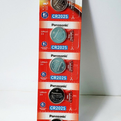 Vỉ 5 Viên Pin CR2025 ( CR 2025/5BE x 1 Vỉ ) Panasonic Lithium 3V - Hàng Chính Hãng