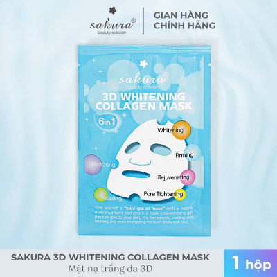 [Quà tặng] Bộ 2 mặt nạ dưỡng trắng da Sakura