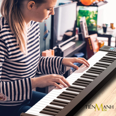 Đàn Piano Điện Konix PJ61Z - 61 Phím cảm ứng lực Midi Keyboard Controllers PJ61 Hàng Chính Hãng - Kèm Móng Gẩy DreamMaker