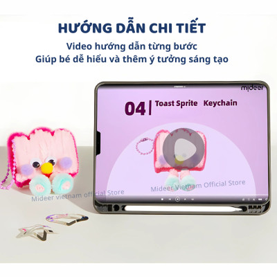 Kẽm nhung làm hoa, kẹp tóc handmade Mideer Chenille Stem Craft Collection