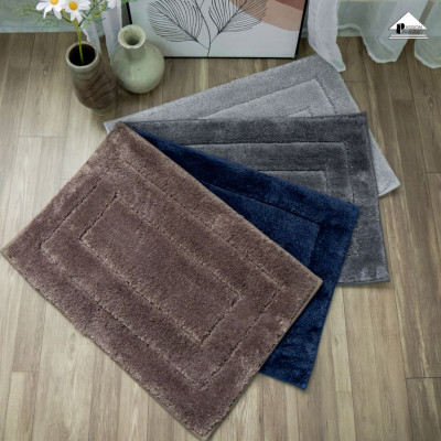 Thảm lau chân, thảm chùi chân thấm nước ROOM MAT sợi len trơn chống trượt, cho phòng khách, phòng tắm - Giao màu ngẫu nhiên