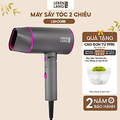 Máy sấy tóc Lebenlang LBL3088 công suất 2100W của Đức, chống xơ rối tóc bằng công nghệ ion - Hàng Chính Hãng