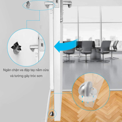Đồ chặn cửa bán nguyệt chống va đạp cửa vào tường Hobby Home Decor CC4