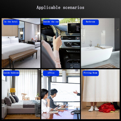 ROGTZ - RF Detector S16 Thiết bị dò Camera ẩn mini Máy nghe trộm Tín hiệu Wifi Tín hiệu GPS Tín hiệu điện thoại Phạm vi dò rộng Dải tần 100-8000MHz Độ nhạy cao Pin Lithium 3.7V 300mAh Độ bền cao Oto Văn phòng Khách sạn Nhà nghỉ Nhà ở - Hàng Chính Hãng 