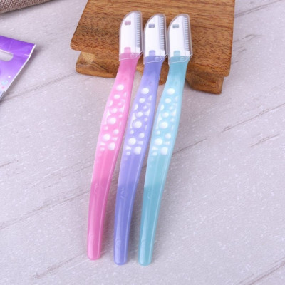 Dao Cạo Lông Mày Cán Nhựa Lưỡi Dao Thép Không Gỉ Kai For Women 17827