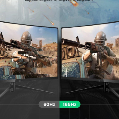 Ugreen UG80392DP114TK 2m 8K 1.4 màu đen cáp dp ra displayport hợp kim bọc lưới chống nhiễu - HÀNG CHÍNH HÃNG