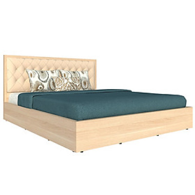 Giường ngủ cao cấp Tundo màu vàng sồi 160cm x 200cm