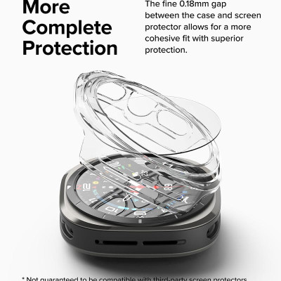 Vỏ ốp kèm dán cường lực cho Galaxy Watch Ultra RINGKE Slim & Glass - Hàng Chính Hãng