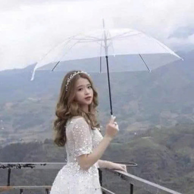 Ô đi mưa trong suốt - dù che mưa che nắng trong suốt, bền- đẹp