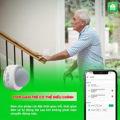 Cảm Biến Cầu Thang Hunonic ST02, Cảm Biến Điều Khiển Công Tắc Thông Minh Bật Đèn Cầu Thang - HNST02