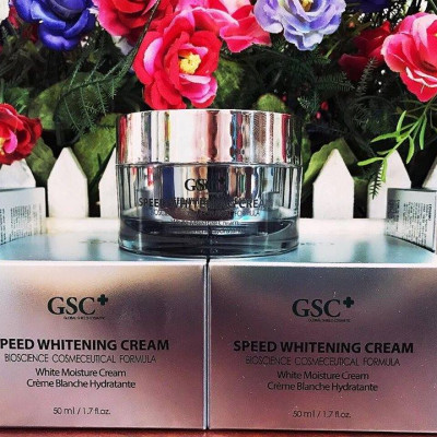 Kem làm trắng nhanh GSC Speed whitening cream, Hỗ trợ t r ị nám, tàn nhang hiệu quả, cân bằng sắc tố da, An toàn cho mọi loại da, hoàn toàn không kích ứng