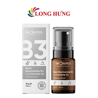 Tinh chất dưỡng da DrCeutics Niacinamide 8% + L-Carnitine 2% (30g) - Hàng chính hãng